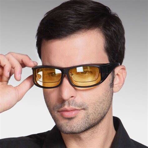 unisex night driving glasses polarized yellow lens anti glare vision tinteds ebay