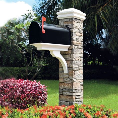 Eye Level Gray 466 Feet High Quality Cast Stone Mailbox Handcrafted