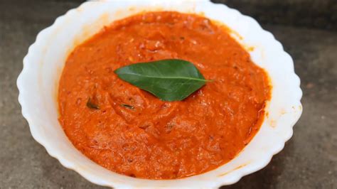 Red Chutney In 5 Minutes How To Prepare Spicy Red Chutney For Dosa And Idli Youtube