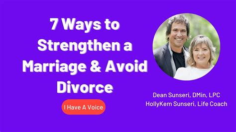 7 Ways To Strengthen A Marriage And Avoid Divorce Youtube