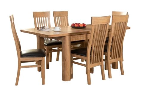Oak Dining Set Solid Oak Dining Table And Chair Cfs Uk