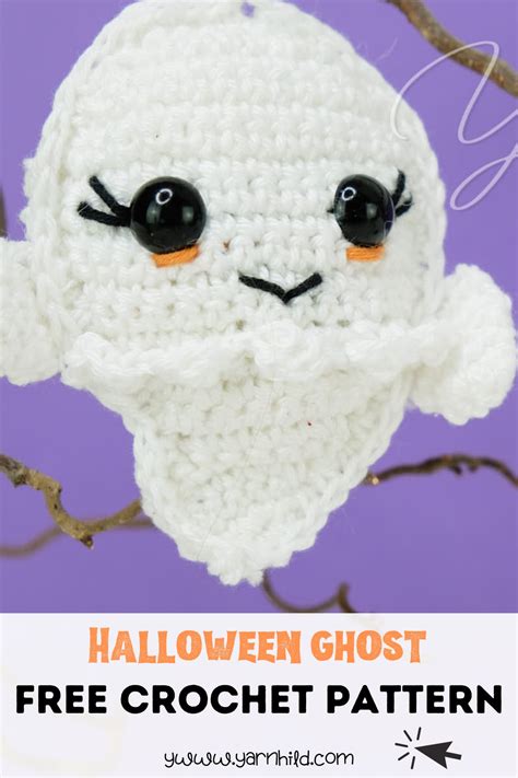 How To Crochet A Ghost Halloween Cal Part 1 Free Crochet Ghost Pattern