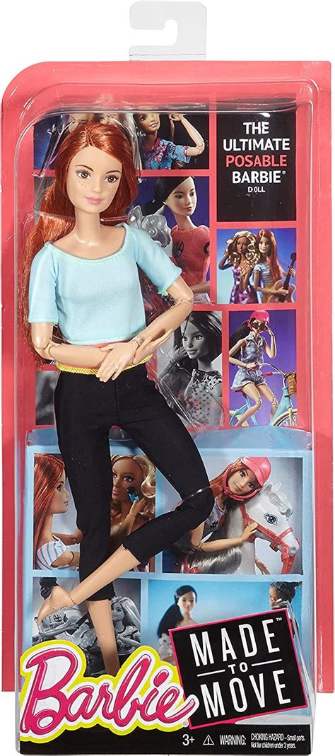 New Barbie Made To Move Doll With Blonde Brunette And Ginger Hair And