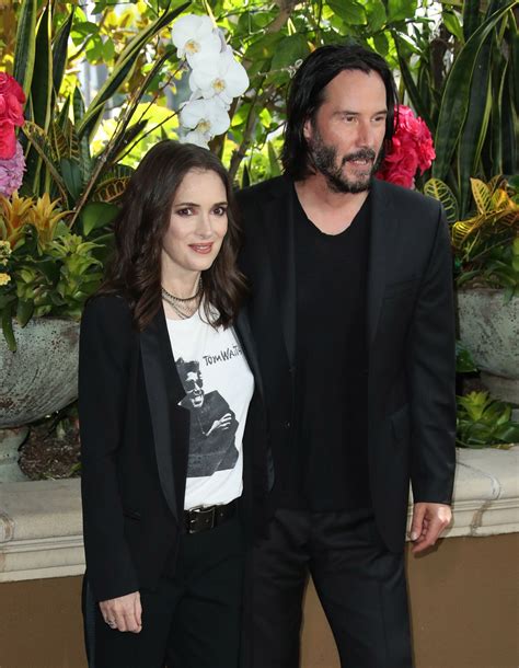Winona Ryder And Keanu Reeves Destination Wedding Photo Call In