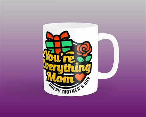 Mug Template Mothers Day Mug Design Sublimation Mug Etsy