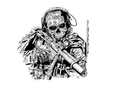 Modern Warfare Ghost By Cptsissy On Deviantart