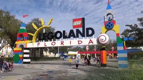 Legoland Orlando Florida Review Complete Theme Park Tour Featuring Custom Lego Builds Youtube
