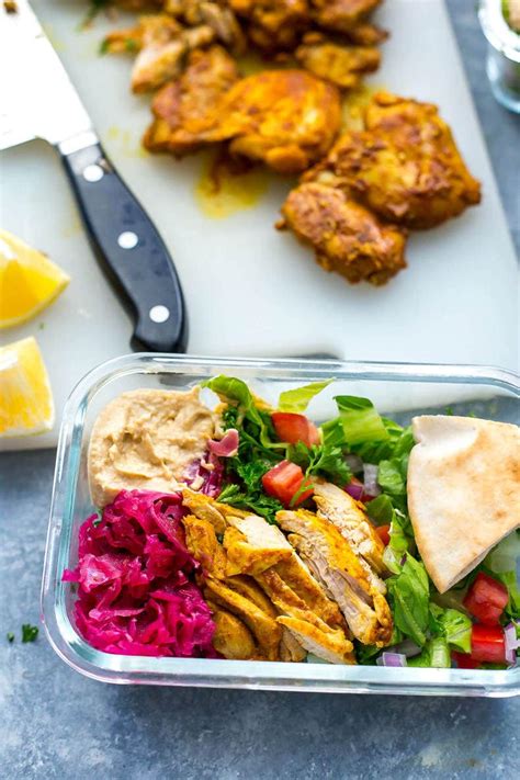 Chicken shawarma is a middle eastern classic that is flavored with an abundance of spices. Chicken Shawarma Meal Prep Bowls - The Girl on Bloor