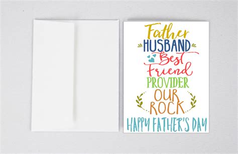 Check out our fathers day card for husband selection for the very best in unique or custom, handmade pieces from our greeting cards shops. Husband Card Husband Father's Day Card Father's Day