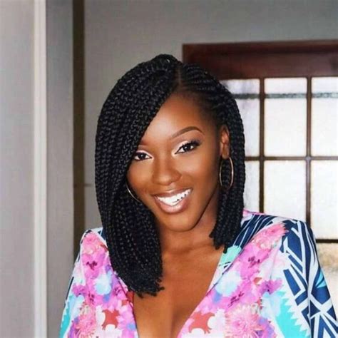 50 Short Box Braid Styles For Every Lady To Try Thrivenaija Short Box Braids Short Box