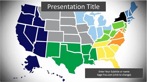 Editable Us State Map Powerpoint Unique Free United States Map