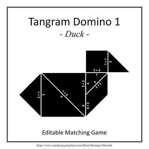 Colorful Tangrams Tangram Domino