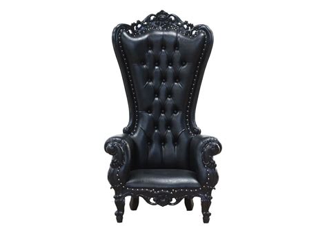 Find the perfect black chair stock photo. King Chair- Black - Blackcraft Cult