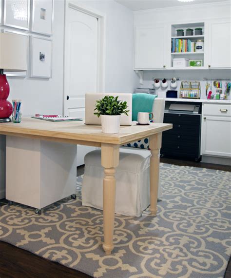 Repeat the step for the other two sides of the desk. IHeart Organizing: DIY Farmhouse Table/Desk Tutorial