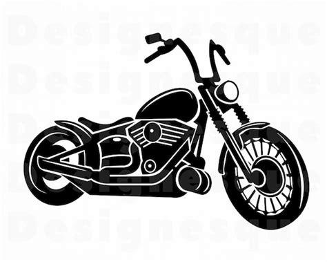 Svg Cut Files For Silhouette Design Png Motorcycle Clipart Files For
