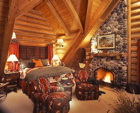 Your master bedroom is your personal retreat. Luxury Log-Home Photos