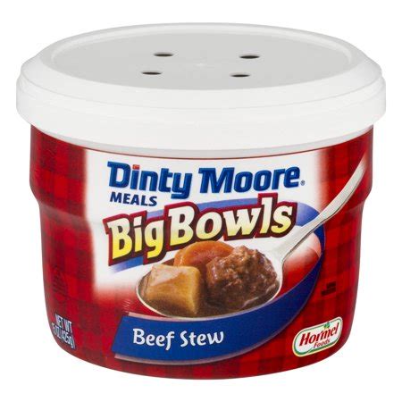 This is by far the best beef stew recipe i have had in my life. Dinty Moore Beef Stew Big Bowls 15 oz Microwave Bowl - Walmart.com