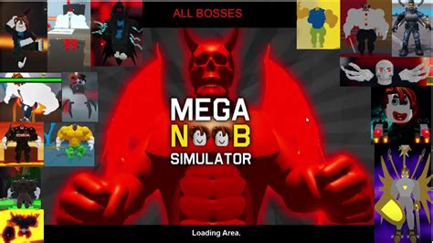 A New Spooktober Has Arrived Mega Noob Simulator All Bosses Youtube