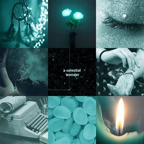 Aesthetic Blue Mood Board