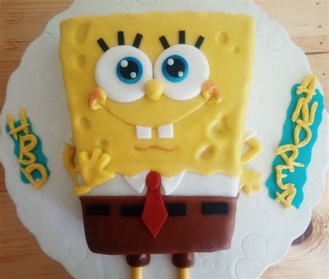 Pastel De Bob Esponja Fondant Spongebob Cake Fondant Cakes Cake