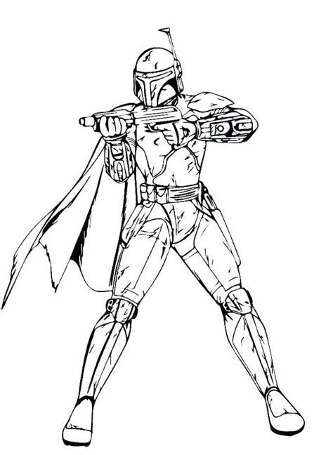 Star Wars Clone Trooper Coloring Pages At Free