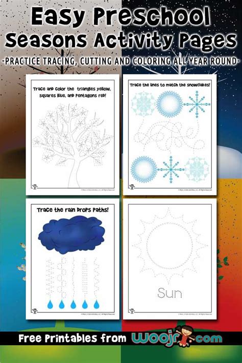 Easy Preschool Seasons Activity Pages Woo Jr Kids Activities