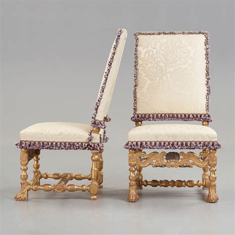 A Pair Of French Baroque Chairs Circa 1700 Bukowskis
