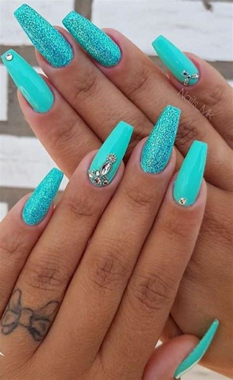 Pin By Zishappvc On Luxury Nails Turquoise Nails Teal Nails Green