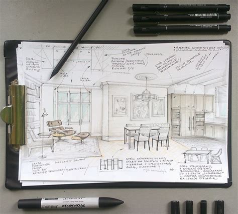 Interior Illustration For My Client Interior Design Drawings