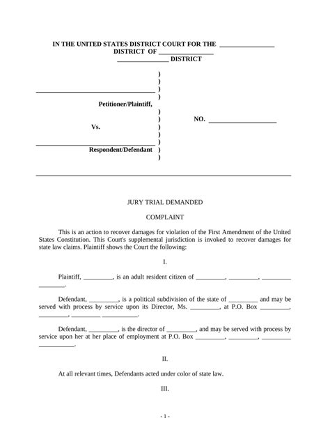 Civil Jury Demand Form Fill Out And Sign Printable Pdf Template