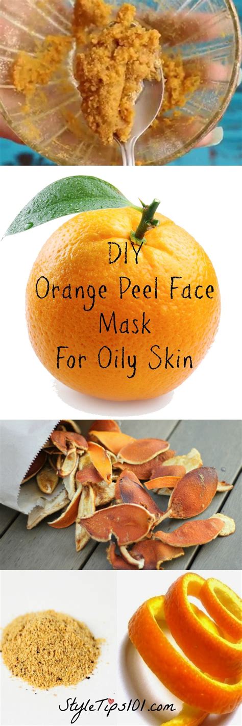 Diy Orange Peel Face Mask Mask For Oily Skin Face Mask Diy Acne
