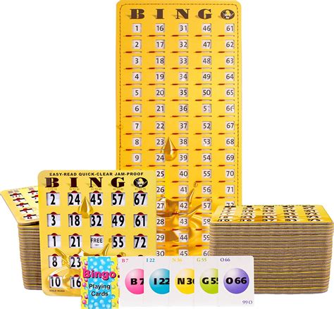 Buy Jam Proof Bingo Cards With Sliding Windows 50 Reusable Bingo
