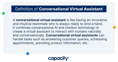 How Conversational Virtual Assistants Automate Business Tasks Top Tips You Can Use Capacity