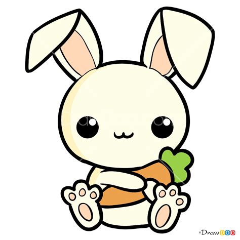Chibi Cute Kawaii Bunny 🌈bunny Sticker By Nuevosketch Redbubble