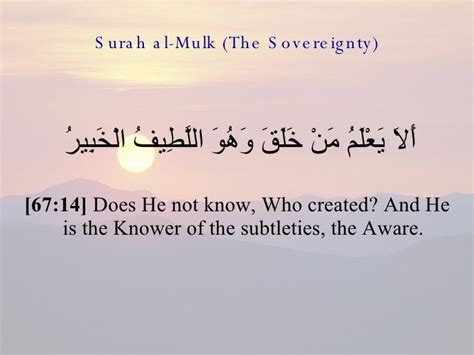 Surah Al Mulk Ayat 14