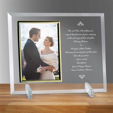 Free shipping on orders $79+! Wedding Invitation Glass Vertical 8" X 10" Photo frame