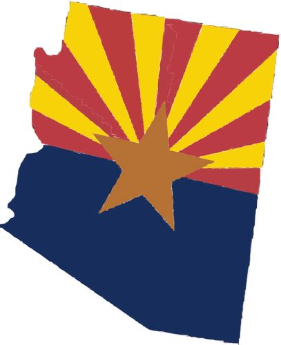 Mapa Do Arizona Vectores De Domínio Público