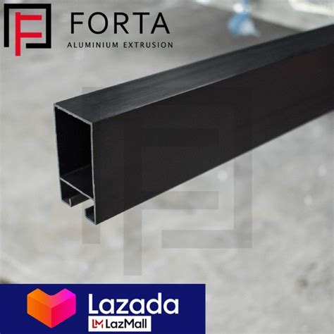 Forta Aluminium Anodizing Untuk Tiang Polos Sliding Door Clear Custom Notes Lazada