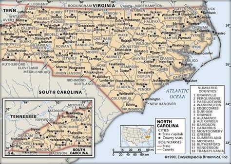 North Carolina Capital Map History And Facts