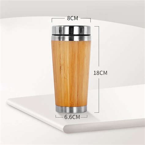 BAMBOO STAINLESS STEEL TUMBLER / COFFEE MUG | GIFTMORE.COM