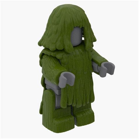 3d Realsize Lego Minifigure Ghillie Suit Turbosquid 2022285