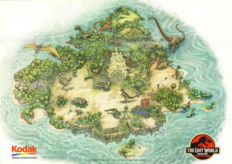 Jurassic Pedia On Twitter Isla Sorna Map Included In The Lost World