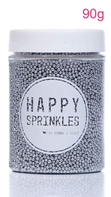 Happy Sprinkles 90g Silver Non Pareils Sugar Balls From Only £326