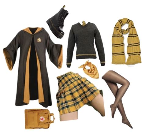 Hufflepuff Uniform In 2021 Hufflepuff Outfit Movie Inspired Outfits