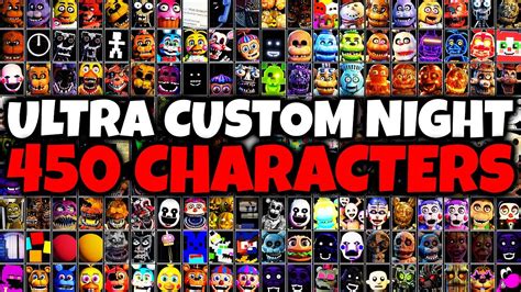 I Said The Name Of All 450 Fnaf Characters In Ultra Custom Night