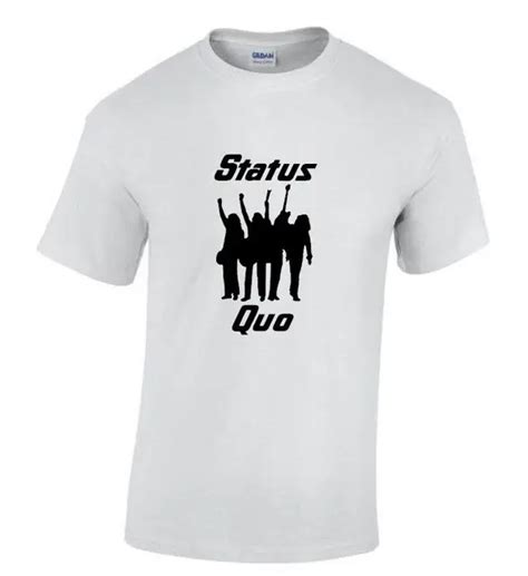 Status Quo Silhouette Band Music Red Black Or White S 3xl T Shirt