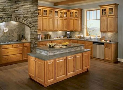 100 Best Oak Kitchen Cabinets Ideas Decoration For Farmhouse Style 57 Wood Floor Kitchen