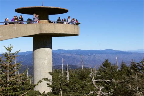 Clingmans Dome In Great Smoky Mountains
