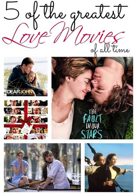 And other times, you want to feel the romantic stirrings without jokes getting in the way of your yearning and swooning. Five of the greatest love movies of all time