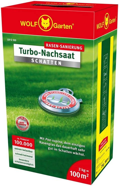 Check spelling or type a new query. WOLF-Garten Rasensamen »LR-S 100 Turbo-Nachsaat SCHATTEN ...